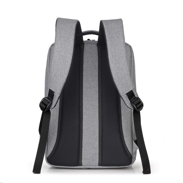 Рюкзак для ноутбука Oumantu 9003, городской портфель 15.6", размер 42х30х12 см Серый - Фото 4 Рюкзак для ноутбука Oumantu 9003, городской портфель 15.6", размер 42х30х12 см Серый - изображение 4