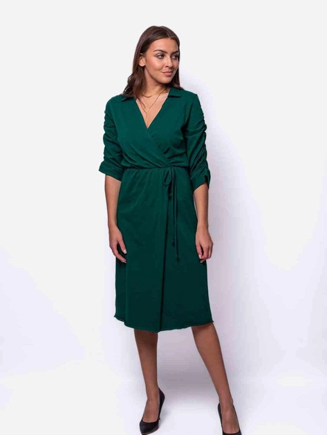 Плаття міді жіноче MODAGI A20 S/M Зелене (5904996500696) - зображення 1