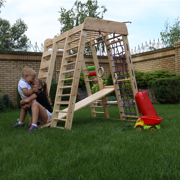 Спортивный комплекс уличный детский SportBaby Акварелька outdoor – фото ...
