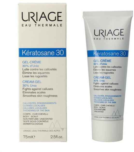 Гель-крем для тіла Uriage Kératosane 30 Gel-Créme 75 мл (3661434000836) - зображення 1