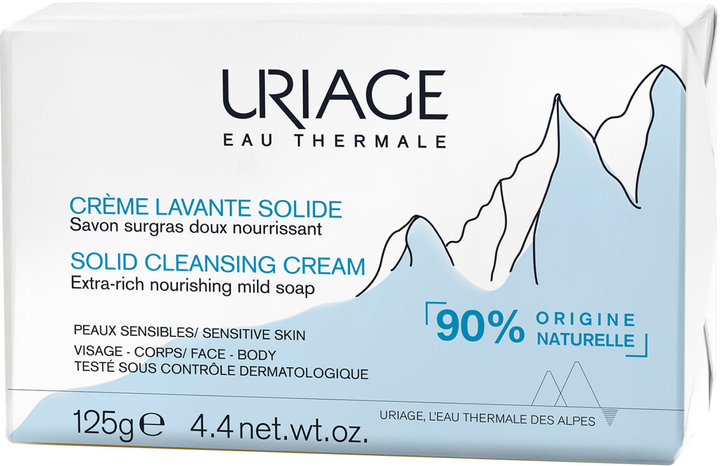 Preparat do mycia twarzy Uriage Eau Thermale Solid Cleansing Cream 125 g (3661434008818) - obraz 1