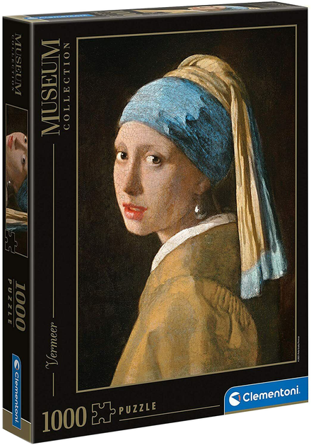 Puzzle Clementoni Girl with a Pearl Earring 1000 elementów (8005125396146) - obraz 1