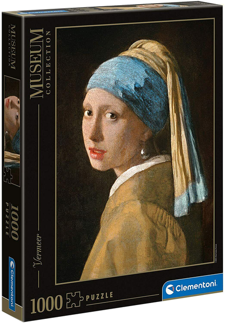 Пазл Clementoni Girl with Pearl Earring 1000 елементів (8005125396146) - зображення 1