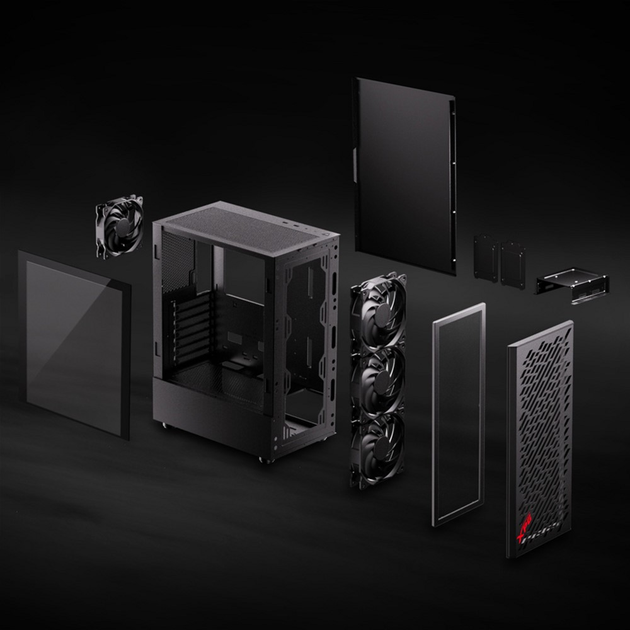 Корпус XPG Valor Air Black (VALORAIRMT-BKCWW) – фото, отзывы ...