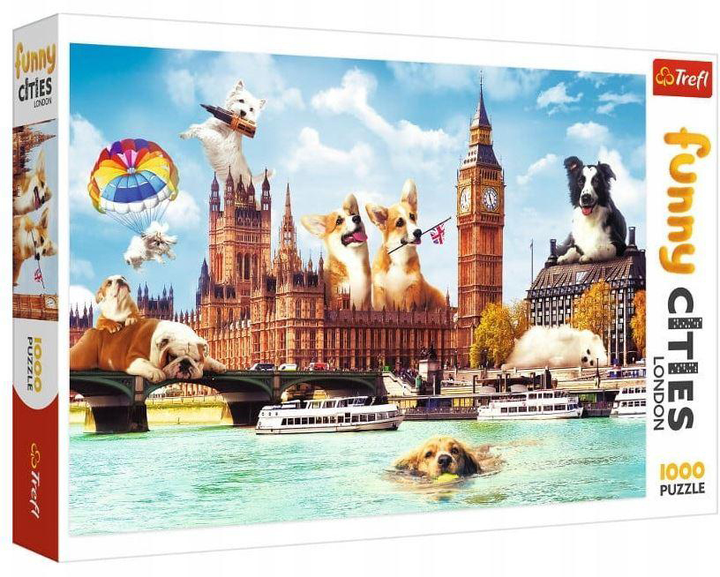 Пазл Trefl Собаки в Лондоні 1000 елементів (5900511105964) - зображення 1