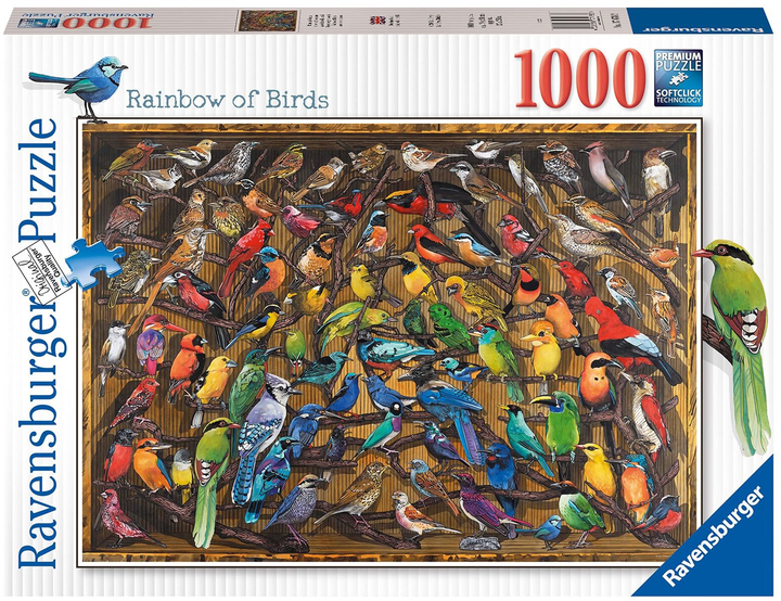 Puzzle Ravensburger Świat ptaków 1000 elementów (4005556174782) - obraz 1