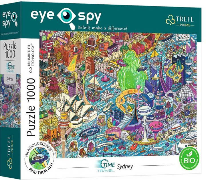 Пазл Trefl Time Travel Sydney Australia 1000 елементів (5900511107517) - зображення 1