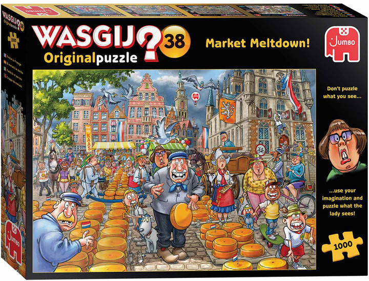 Puzzle Jumbo Wasgij Na rynku 1000 elementów (8710126250105) - obraz 1