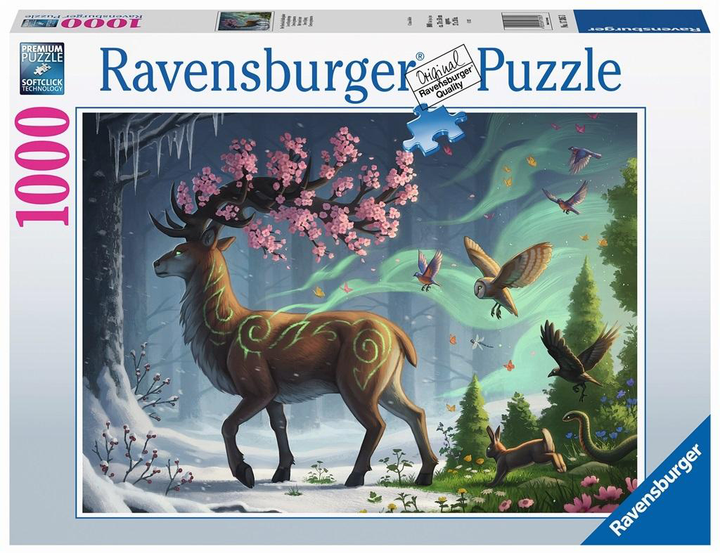 Puzzle Ravensburger Wiosenny jeleń 1000 elementów (4005556173853) - obraz 1