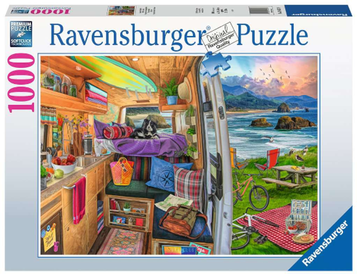 Puzzle Ravensburger Widok z kampera 1000 elementów (4005556164578) - obraz 1