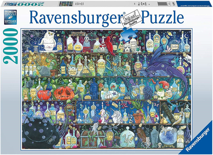 Пазл Ravensburger Яди та зілля 2000 елементів (4005556160105) - зображення 1