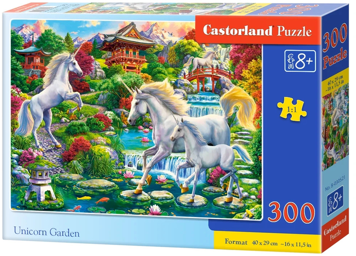 Пазл Castorland Unicorn Garden 300 елементів (5904438030521) - зображення 1