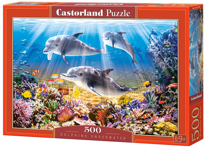 Puzzle Castorland Delfiny 500 elementów (5904438052547) - obraz 1