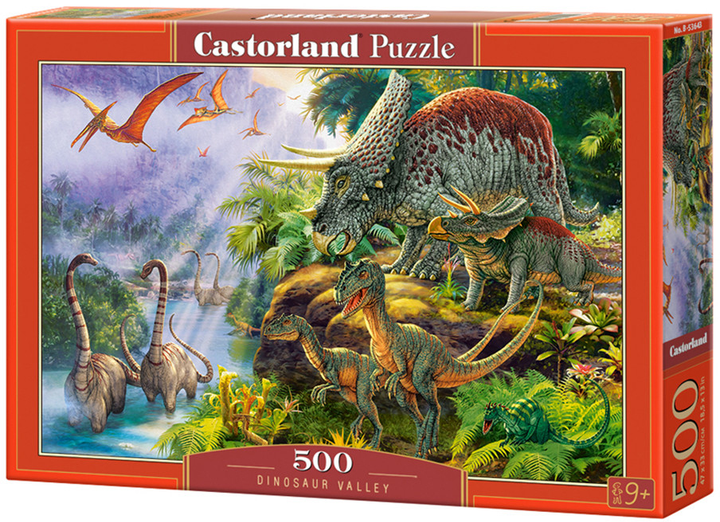Puzzle Castorland Dinozaury dolina 500 elementów (5904438053643) - obraz 1
