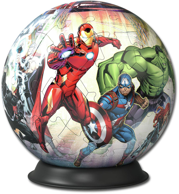 3D Puzzle Ravensburger Kula Marvel Avengers 72 elementy (4005556114962) - obraz 2