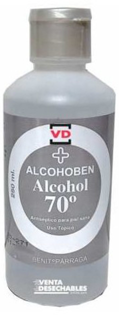 Антисептик Alcohoben Alcohol 70 250 мл (8470002033528) - зображення 1