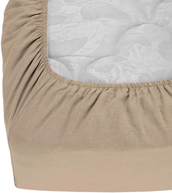 Простынь на резинке Good-Dream Бязь Beige 140х200 см (GDPRGBB140200) - изображение 2