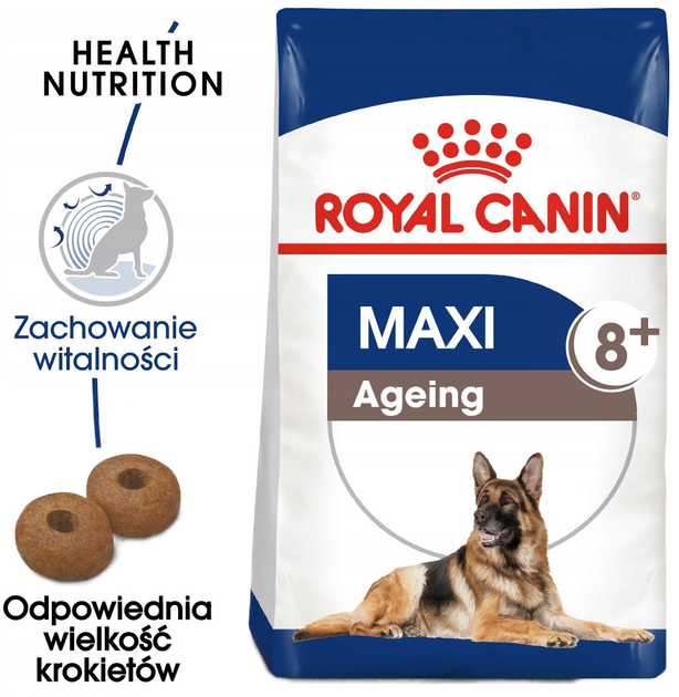 Sucha karma Royal Canin Maxi Ageing 8+ dla psów dużych ras powyżej 8 lat 15 kg (3182550803113) - obraz 2