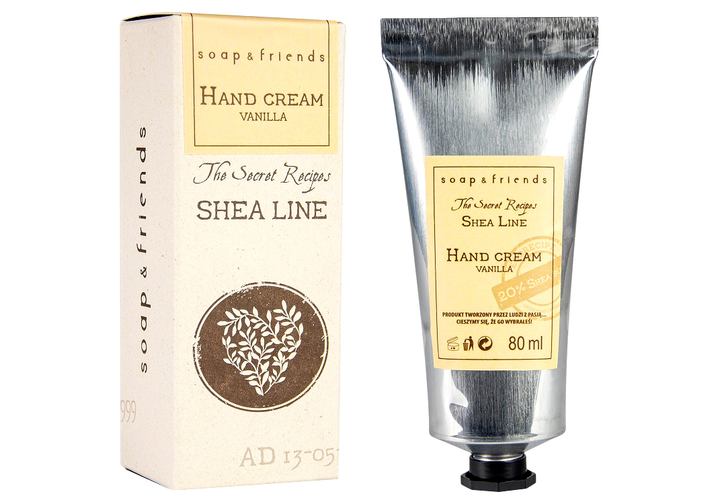 Крем для рук Soap&Friends Shea Line ваніль 80 мл (5903031201383) - зображення 1