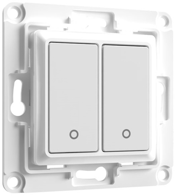 Włącznik światła Shelly "Wall Switch 2" dwuprzyciskowy biały (3800235266199) - obraz 1