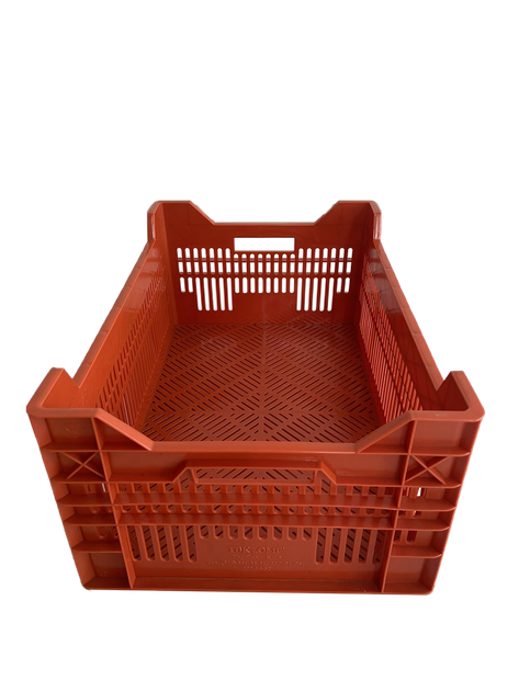 Ящик пластиковий перфорований SKOBA PLAST (60*40*26 см) Помаранчевий - зображення 2
