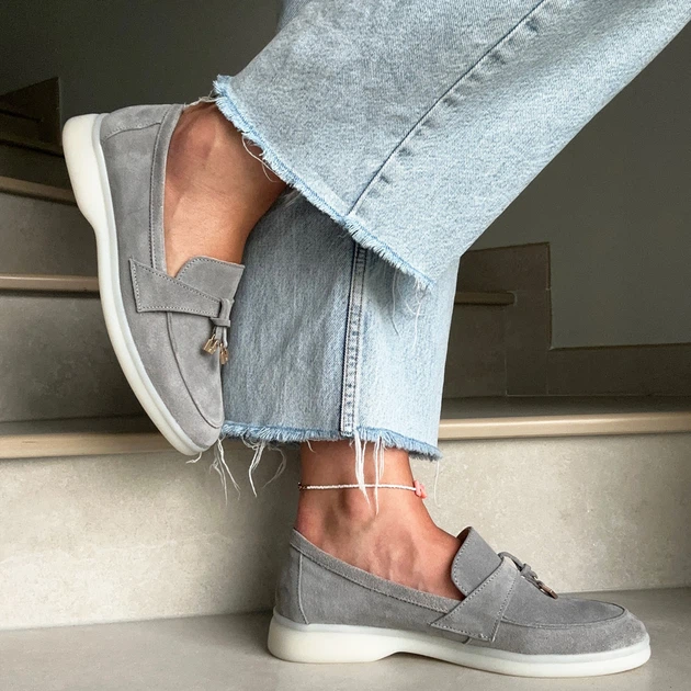 Лоферы женские замшевые (586659/38) – Оригинальная обувь | ROZETKA