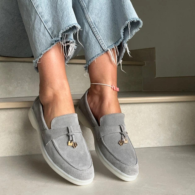 Лоферы женские замшевые (586659/38) – Оригинальная обувь | ROZETKA