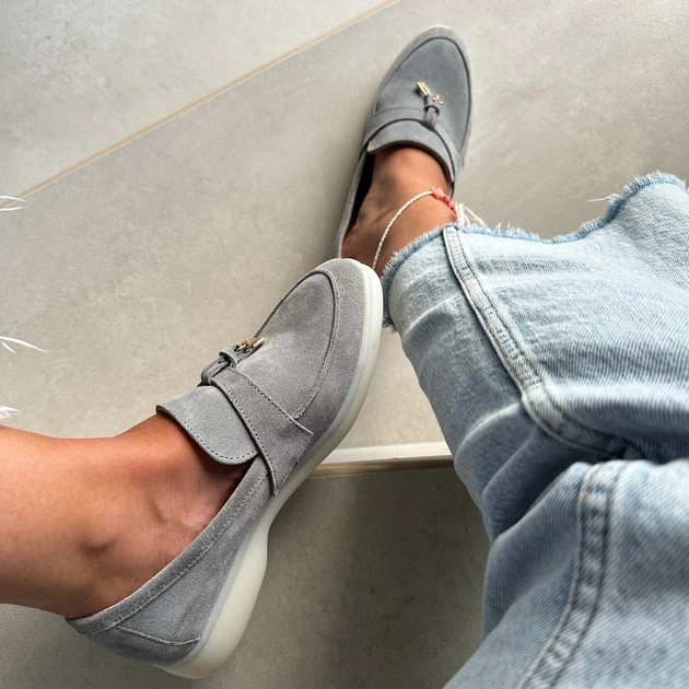 Лоферы женские замшевые (586659/38) – Оригинальная обувь | ROZETKA