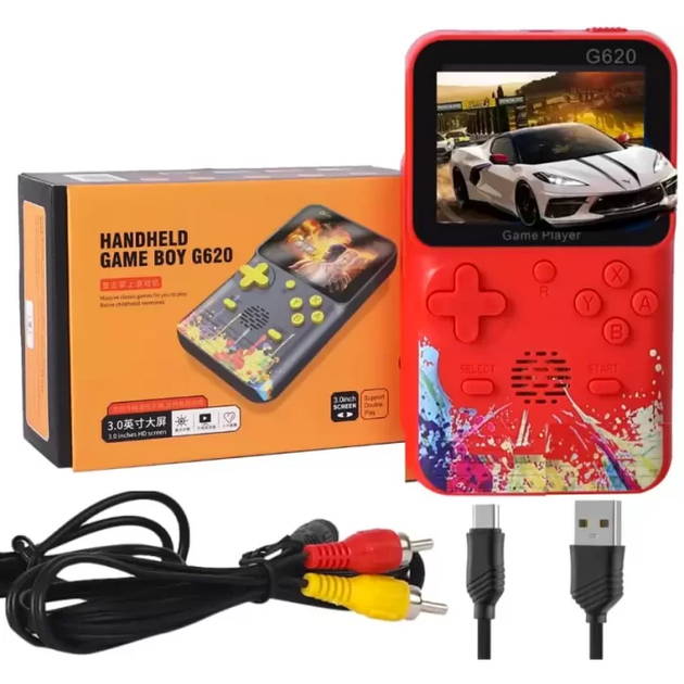 Портативна ігрова консоль Handheld Game Boy G620 500 ігор red - Фото 1 Портативна ігрова консоль Handheld Game Boy G620 500 ігор red - зображення 1