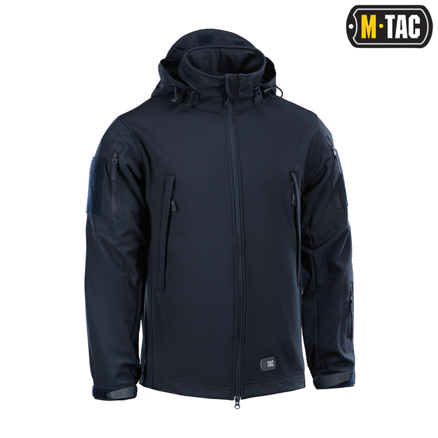 Куртка M-TAC Soft Shell Navy Blue Size XL - зображення 2