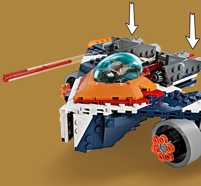 Zestaw klocków LEGO Super Heroes Warbird Rocketa vs. Ronan 290 elementów (76278) - obraz 7