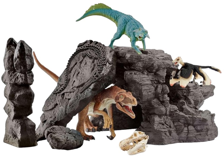 Zestaw do gier Schleich Dinosaurs Dino z jaskinią (4059433574189) - obraz 2