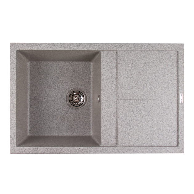 Гранитная мойка для кухни Platinum 7950 Selena матовая Серая – фото ...