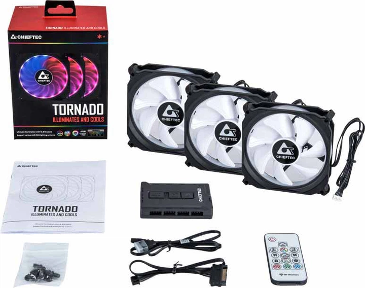 Набір вентиляторів Chieftec 3x120 мм RGB (CF-3012-RGB) - зображення 14