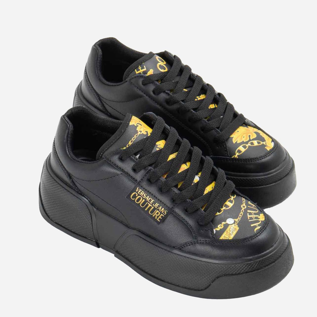 Sneakersy damskie Versace jeans VJC75VA3ST2ZP305G89 37 Czarne (8052019398755) - obraz 2