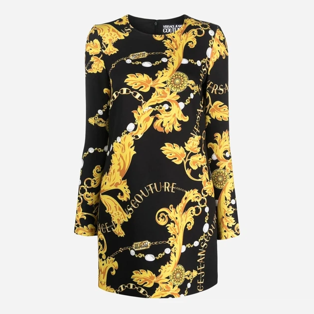 Sukienka damska wieczorowa Versace jeans VJC75HAO9A1NS304G89 38 Czarna (8052019546040) - obraz 3