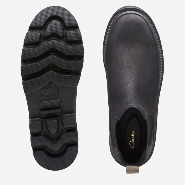 Чоловічі челсі Clarks CLA26173418 44 Чорні (5063090243660) - зображення 6