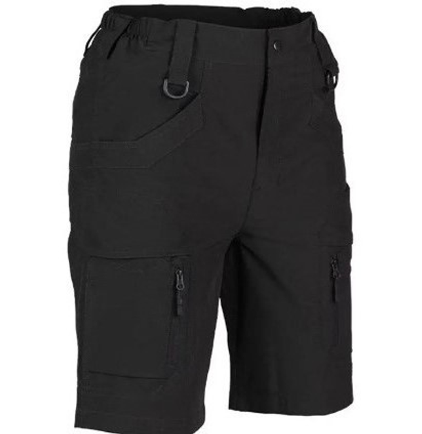 Шорти тактичні Чорні ELASTIC ASSAULT SHORTS MIL-TEC розмір ХL (11404802) - зображення 1