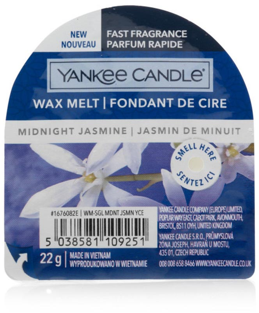 Wosk zapachowy Yankee Candle Wax Melt Midnight Jasmine 22 g (5038581109251) - obraz 1