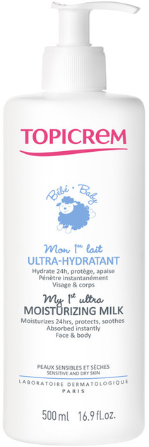 Mleko nawilżające dla dzieci Topicrem Bebe My Ultra Moisturizing Milk 500 ml (3700281703450) - obraz 1