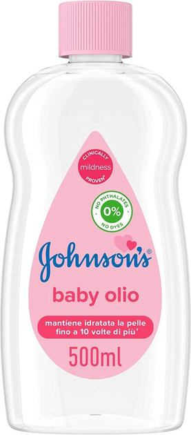 Nawilżająca oliwka dla niemowląt Johnsons Baby Oil Regular 500 ml (3574660058857) - obraz 1