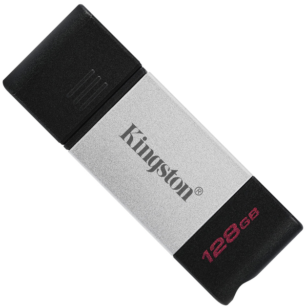 Флеш пам'ять USB Kingston DataTraveler 80 128GB USB Type-C (740617306422) - зображення 1