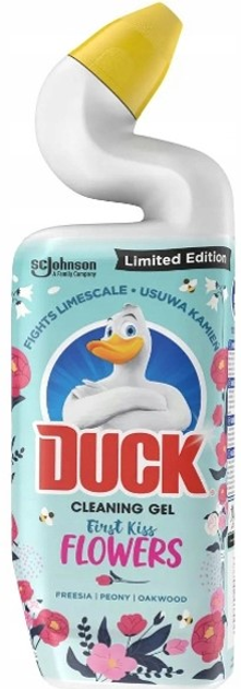 Żel do czyszczenia toalet Duck First Kiss Flowers 750 ml (5000204290776) - obraz 1