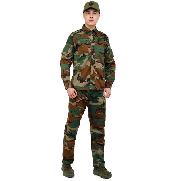 Костюм тактичний (сорочка та штани) Military Rangers ZK-SU1128 розмір: S Колір: Камуфляж Woodland - зображення 1