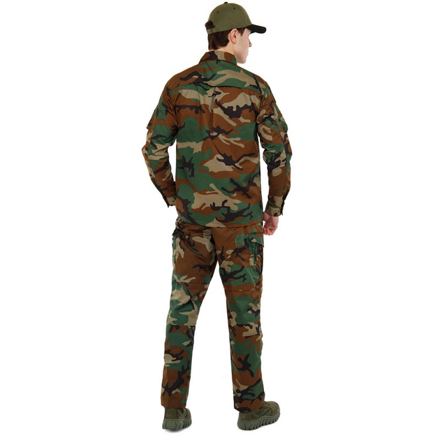 Костюм тактичний (сорочка та штани) Military Rangers ZK-SU1128 розмір: XL Колір: Камуфляж Woodland - изображение 2