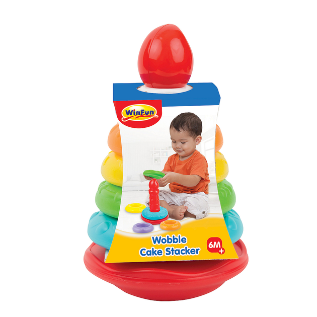 Piramida Smily Play Winfun Wobble Cake Stacker (4895038507746) - obraz 1