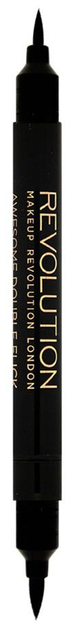 Eyeliner Makeup Revolution Thick and Thin Dual Liquid Eyeliner 1 ml (5029066026378) - obraz 1
