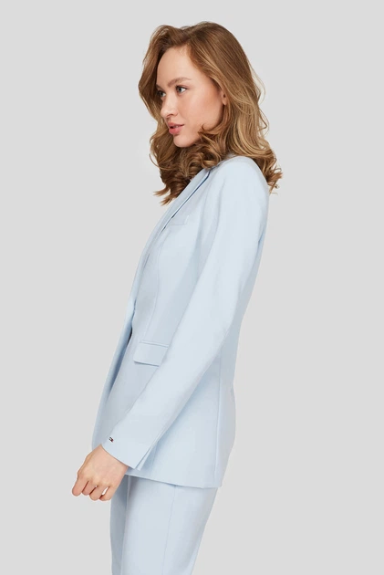 Marynarka damska Tommy Hilfiger CORE SUITING SB BLAZ C1O WW0WW29497 40 Niebieski (8720113935236) - obraz 4