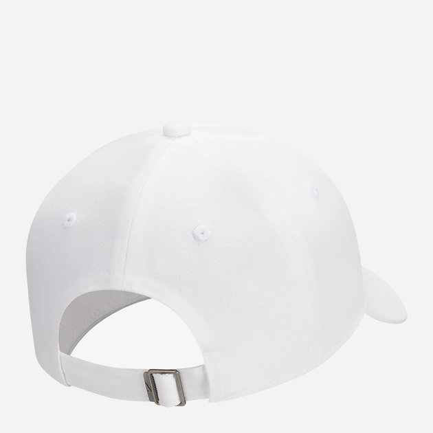 Кепка Nike CLUB CAP U CB FUT WSH L FB5368-100 L/XL Біла/Чорна (0196606810874) - зображення 2