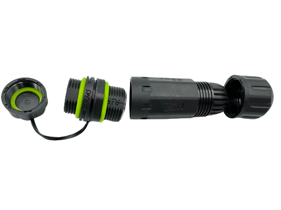 Герметичний водонепроникний роз'єм IP68, RJ45-RJ45, STP, cat.5e/cat.6/cat.6A з кришкою WPKRJ45-002B - зображення 4